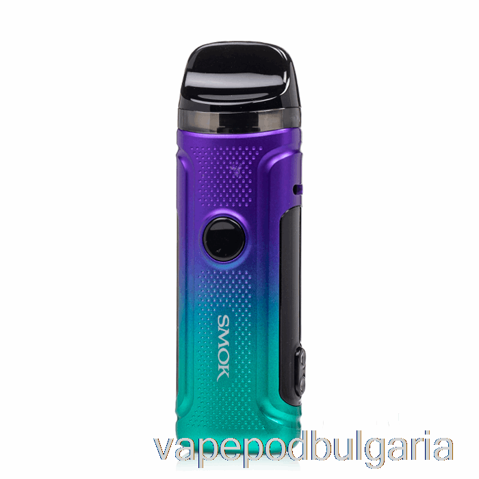 Vape 10000 Дръпки Smok Nord C 50w Pod Kit Cyan Purple